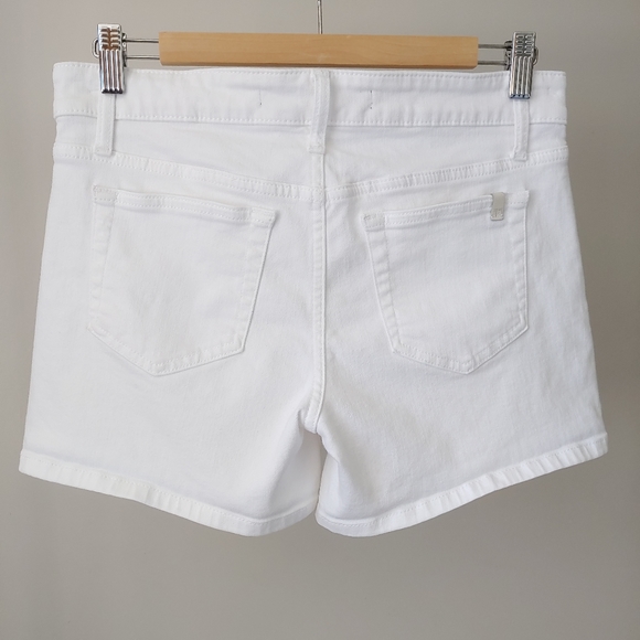 Joe's Jeans White Rolled Denim Shorts Jenny Size 27 - Picture 5 of 15